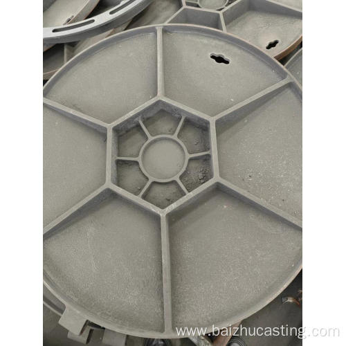 Round cast iron manhole cover grid cover